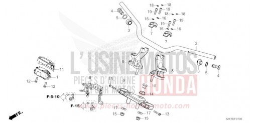 HANDLE PIPE/TOP BRIDGE ADV750S de 2025